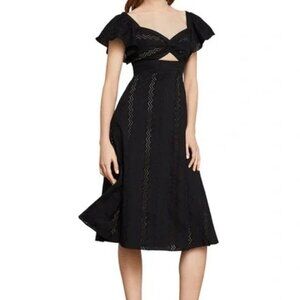 [BCBG MAXAZRIA] Black Cut-out Fit & Flare Dress Size 2